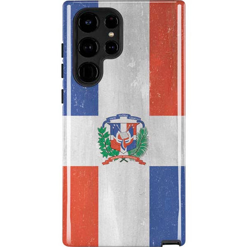 Dominican Republic Flag Faded Galaxy Cases